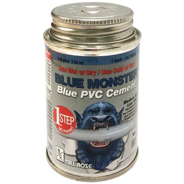 Blue Monster Pvc Cement 1Step Clr 8Oz 76033